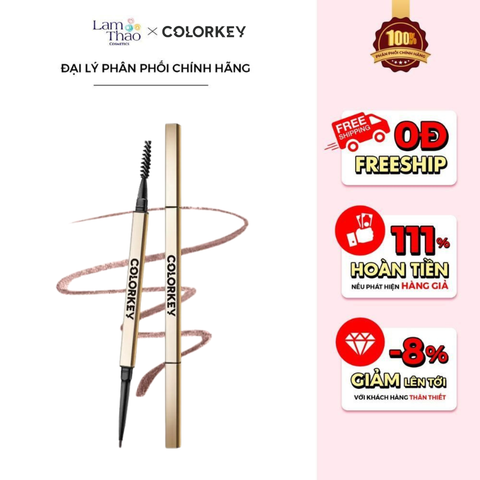  Chì Kẻ Mày Hai Đầu Lâu Trôi Colorkey Sketch Eyebrow Pencil 