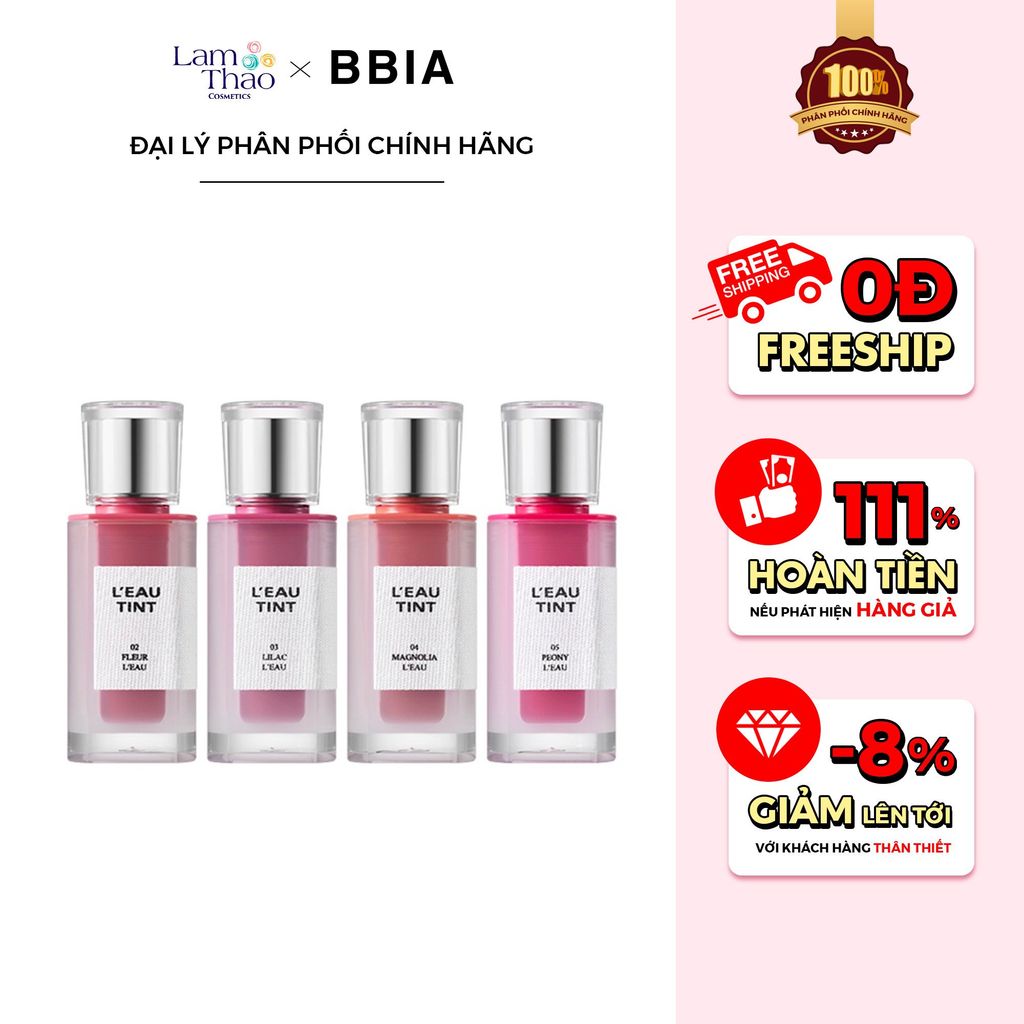 Son Tint Bóng Thuần Chay BBIA Gardenia Leau Tint