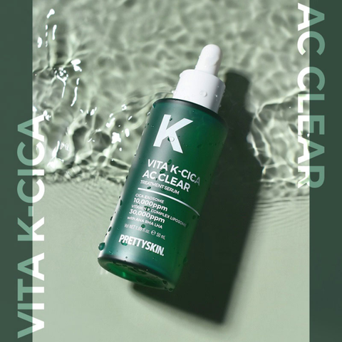  Tinh Chất Phục Hồi Tái Tạo Da, Hỗ Trợ Ngừa Mụn Pretty Skin Vita K-Cica AC Clear Treatment Serum 