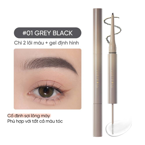  Chì Kẻ Mày 2 Đầu Bền Màu Judydoll Duo Eyebrow Pencil 