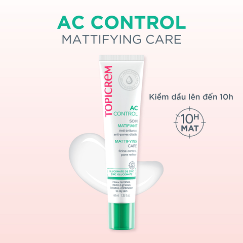  Kem Dưỡng Ẩm Giảm Bóng Nhờn Dành Cho Da Mụn Topicrem AC Mattifying Care 
