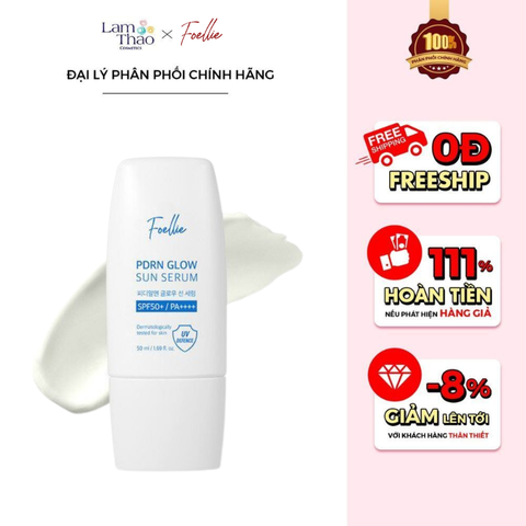  Serum Chống Nắng Foellie PDRN Glow Sun Serum SPF50+PA++++ 