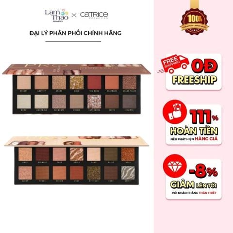  Phấn Mắt 14 Ô Catrice Pro Neon Earth Slim Eyeshadow Palette 