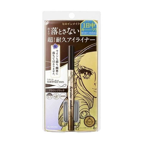  Bút Nước Kẻ Nét Siêu Mảnh Mắt Chống Trôi KissMe Heroine Make Smooth Liquid Eyeliner Rich Keep 