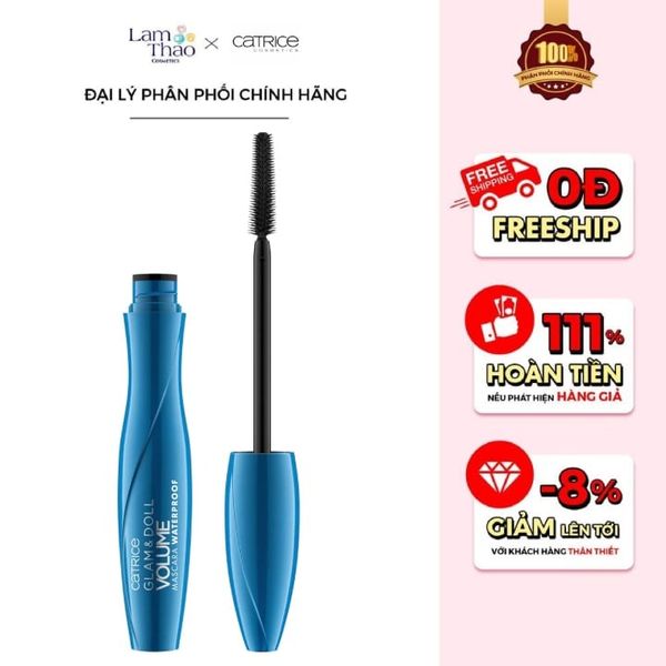 Mascara Chống Lem Chống Trôi Catrice Glam & Doll Volume Mascara Waterproof