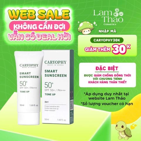  Kem Chống Nắng Nâng Tone Caryophy Smart Sunscreen Tone Up SPF50+ PA+++ 