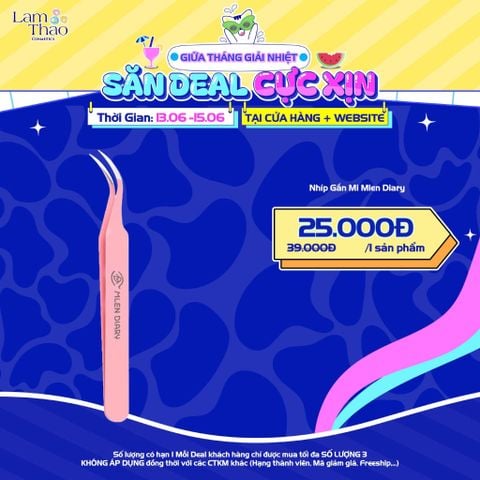  [DEAL 13/6 - 15/6 GIÁ SỐC] Nhíp Gắn Mi Mlen Diary 