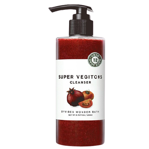 Sữa Rửa Mặt Sủi Bọt Khí 3 in 1 Làm Sáng Da Byvibes Wonder Bath Super Vegitoks Cleanser Red