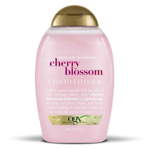  Dầu Xả Chiết Xuất Hoa Anh Đào Cấp Ẩm Cho Tóc OGX Heavenly Hydration + Cherry Blossom Conditioner 