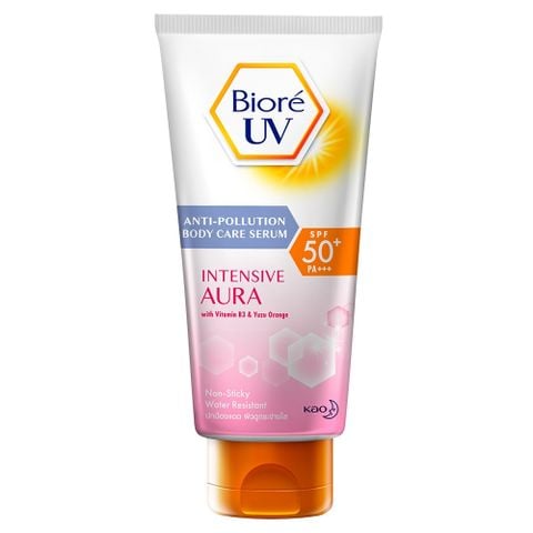  Serum Chống Nắng Dưỡng Thể Da Sáng Mịn Màng Bioré UV Anti-Pollution Body Care Serum Intensive Aura SPF 50+/PA+++ 