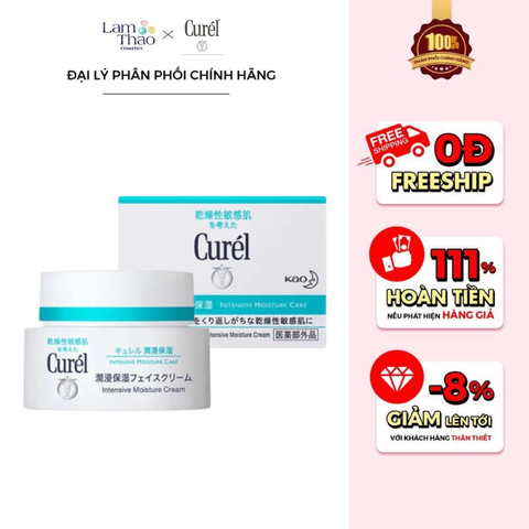  Kem Dưỡng Da Cấp Ẩm Chuyên Sâu Curél Intensive Moisture Care Intensive Moisture Cream 40g 