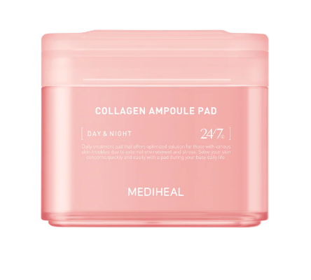 Toner Pad Cấp Ẩm Hỗ Trợ Giúp Săn Chắc Và Phục Hồi Dịu Nhẹ Cho Da Mediheal Collagen Ampoule Pad