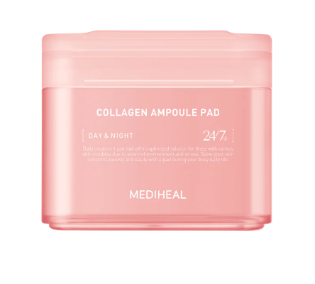  Toner Pad Cấp Ẩm Hỗ Trợ Giúp Săn Chắc, Ngăn Ngừa Lão Hoá Và Phục Hồi Dịu Nhẹ Mediheal Collagen Ampoule Pad 