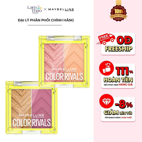  Bảng Phấn Mắt Đôi Maybelline Color Rivals Shadow Duo Palette 