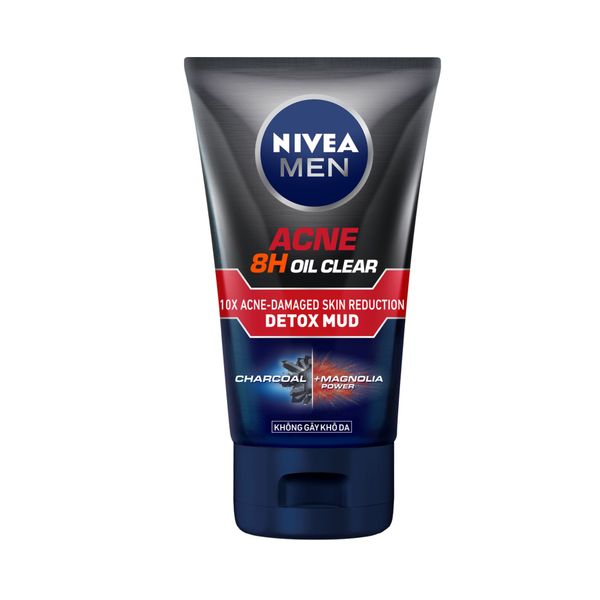 Sữa Rửa Mặt Giúp Giảm Mụn & Hư Tổn Da Nivea Men Anti Acne Oil Control Mud Foam