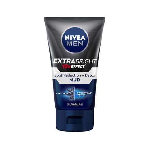  Sữa Rửa Mặt Nivea Men Giúp Sáng Da & Kiểm Soát Nhờn Nivea Extra Bright Spot Reduction Mud Foam 