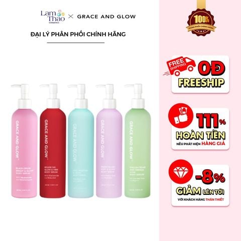  Sữa Dưỡng Thể Hương Nước Hoa Hỗ Trợ Dưỡng Ẩm Dưỡng Sáng Da Grace And Glow Body Serum 
