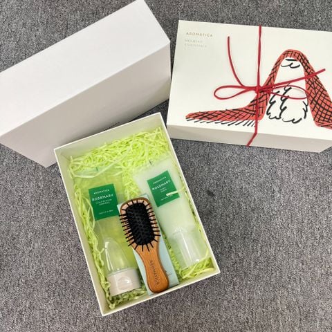  Set Tẩy TBC Da Đầu Aromatica Rosemary Scalp Scrub & Dầu Gội Phục Hồi Tóc Aromatica Rosemary Scalp Scaling Shampoo 
