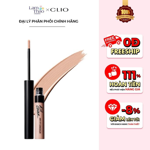  Che Khuyết Điểm Clio Kill Cover Airy-Fit Concealer 