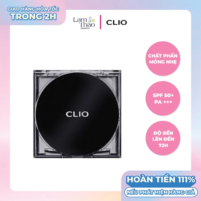 Phấn Nước Che Phủ Lâu Trôi Clio Kill Cover The New Founwear Cushion(Kèm Lõi)