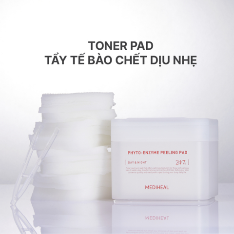  Toner Pad Hỗ Trợ Tẩy Tế Bào Chết Làm Sạch Lỗ Chân Lông Mediheal Phyto-enzyme Peeling Pad 