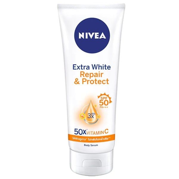 Serum Dưỡng Thể Giúp Phục Hồi & Chống Nắng Nivea Extra White Repair & Protect Body Serum SPF50 PA+++