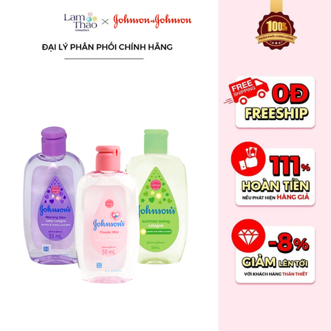  [DEAL 22/6 - 25/6 DUY NHẤT CỬA HÀNG GIÁ SỐC] Nước Hoa Johnson's Baby 