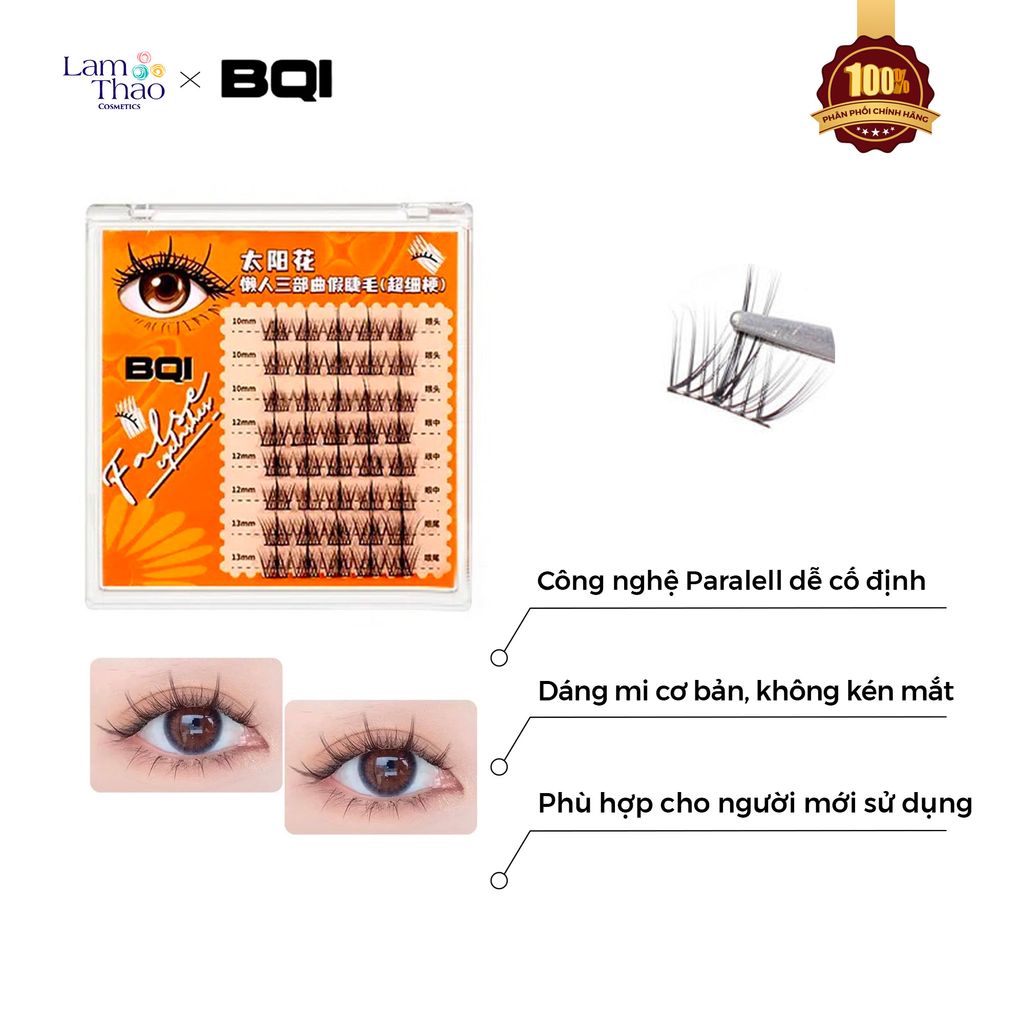 Lông Mi Giả Sợi Rời BQI (Gồm 3 Size 10/11/12mm)