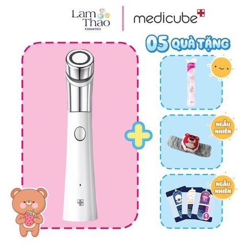  [MUA 1 TẶNG 5: 1 BĂNG ĐÔ + 1 BÔNG TẨY TRANG + 3 MASK]  Thiết Bị Se Khít Lỗ Chân Lông Medicube Age-R Ats Air Shot 