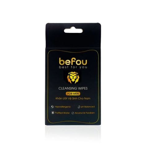  Khăn Ướt Vệ Sinh Cho Nam Befou Cleansing Wipes For Men 