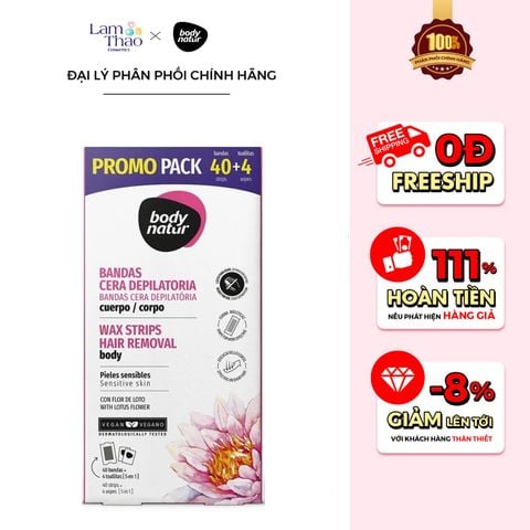  Bộ Miếng Dán Tẩy Lông Dành Cho Da Nhạy Cảm Body Natur Wax Strips Hair Removal Body Sensitive Skin 