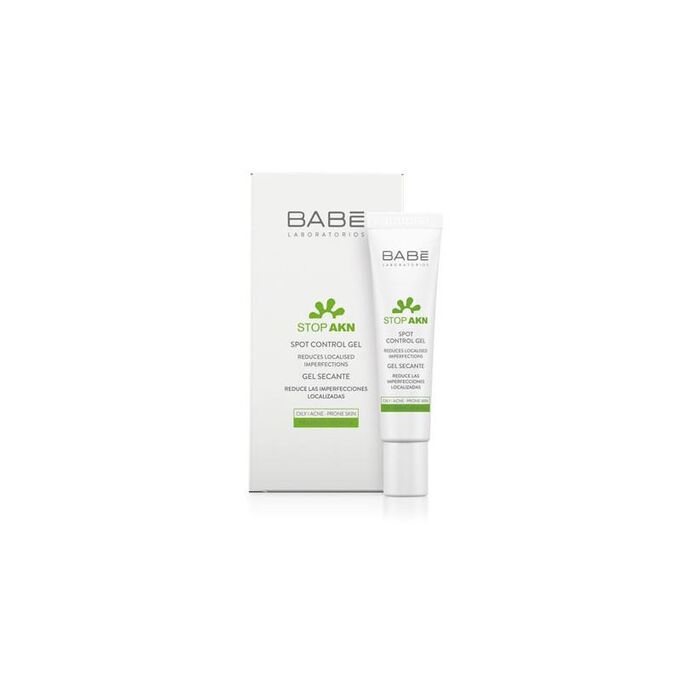 [Mua SP BABE Fullsize tặng 02 Kem dưỡng Stop AKN Mattifying Moisturiser 2ml] Gel Chấm Mụn Hỗ Trợ Giảm Viêm Sưng Laboratorios BABE Stop AKN Spot Control Gel