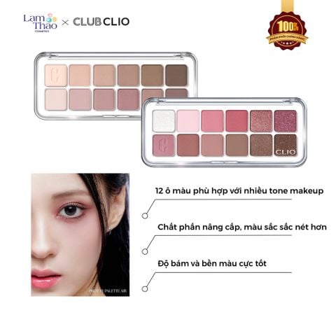  Bảng Phấn Mắt 12 Ô Clio Pro Eye Palette Air 