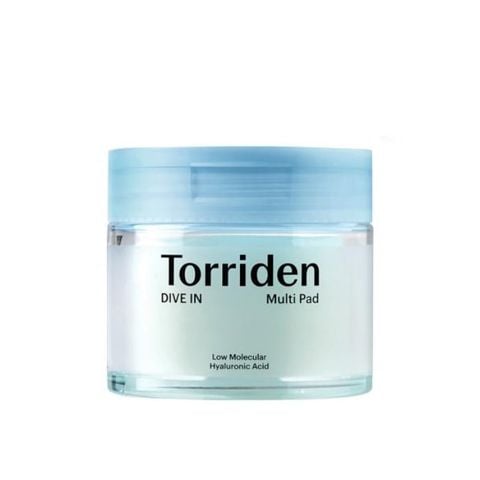  [DEAL SỐC 03.04 - 05.04 TẶNG 01 KEM CHỐNG NẮNG 20ML + 02 SERUM TORRIDEN 10ML] Toner Cấp Ẩm Dạng Miếng Bông Torriden Dive In Low Molecule Hyaluronic Acid Multi Pad 