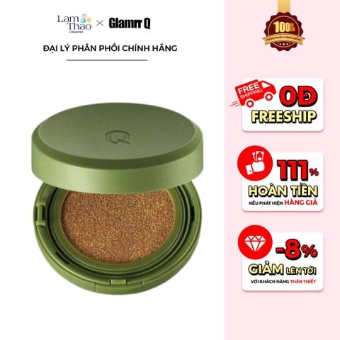  Phấn Nước Siêu Che Phủ Thuần Chay Da Nhạy Cảm Glamrr Q Vegan Super Cover Cushion SPF50+ PA+++ 