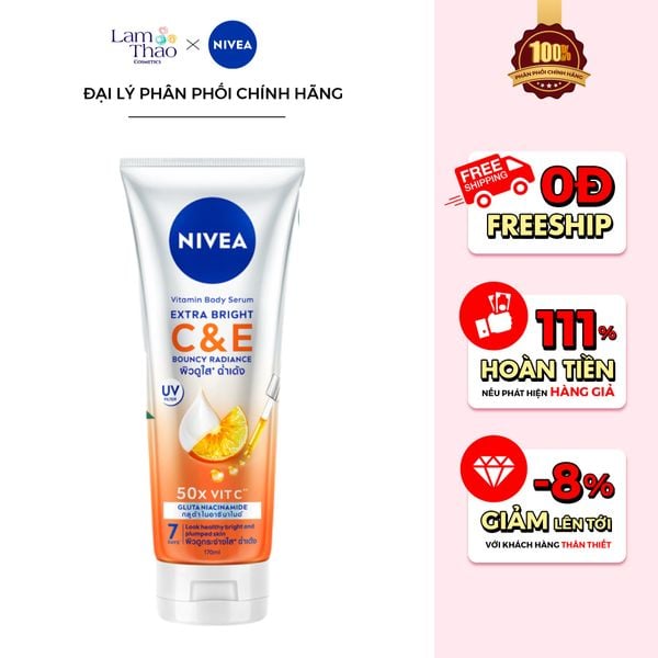 Sữa Dưỡng Thể Dưỡng Sáng Da Nivea Vitamin C & E Extra White C&E Vitamin Lotion