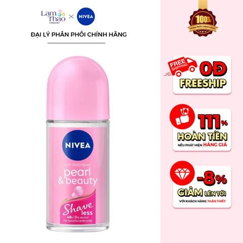  Lăn Khử Mùi Ngọc Trai Nivea Pearl & Beauty Shaveless 