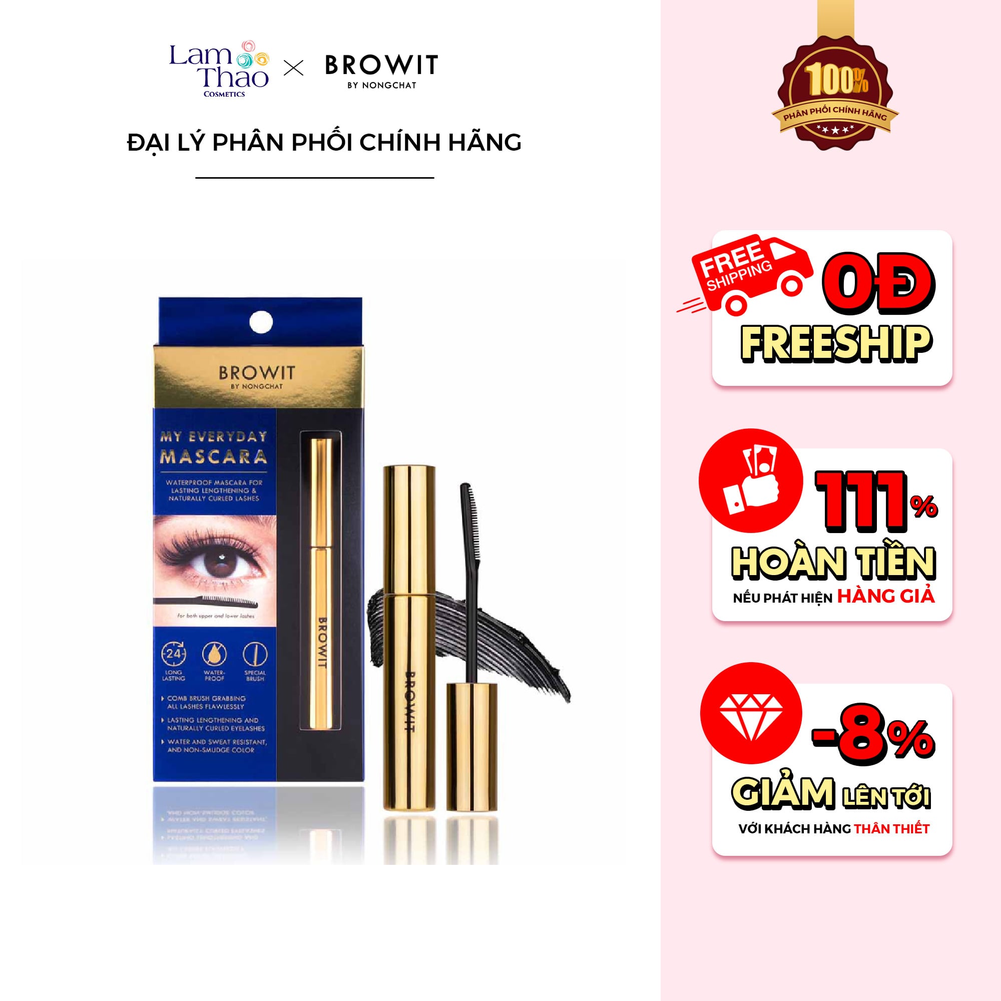 Mascara Làm Dày, Dài Mi Browit By Nongchat My Everyday Endless Night Mascara
