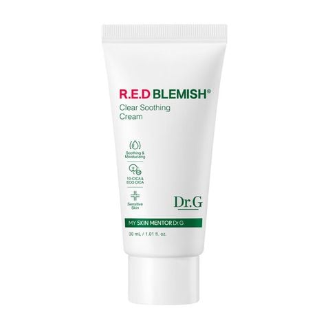  [ Special Gift ] Kem Dưỡng Dr.G R.E.D Blemish Clear Soothing Cream Bonus Set 