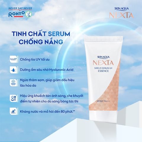  Tinh Chất Chống Nắng Hỗ Trợ Ngừa Sạm Nám Cho Mọi Loại Da Sunplay Skin Aqua Nexta Shield Serum Uv Essence SPF 50+ PA++++ 
