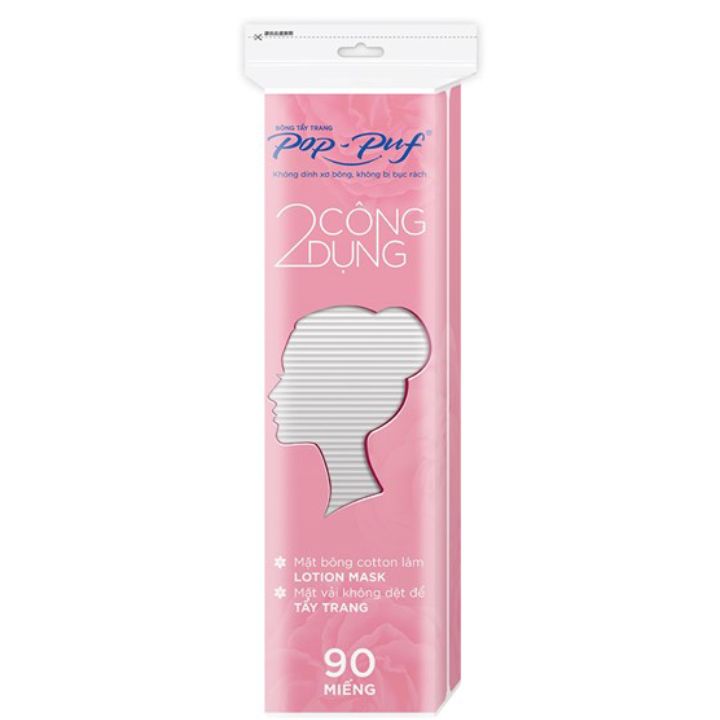 Bông Tẩy Trang 2 Trong 1 Pop-Puf Cotton Pads