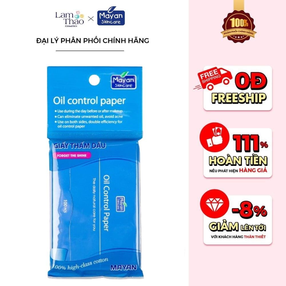 Giấy Thấm Dầu Mayan Oil Control Paper