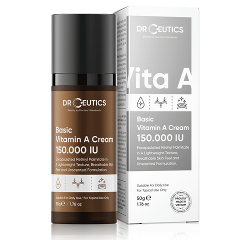  Kem Dưỡng Hỗ Trợ Trẻ Hóa Và Căng Mịn Da DrCeutics Basic Vitamin A Cream 150.000 IU 