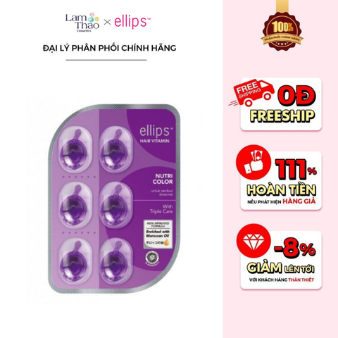  Serum Dưỡng Cho Tóc Nhuộm Ellips Hair Vitamin Nutri Color 