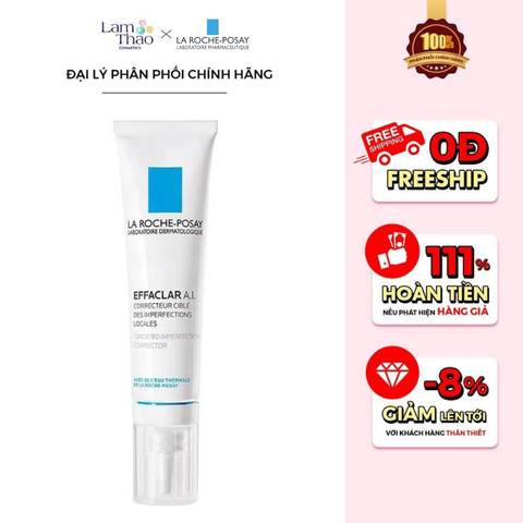  Kem Dưỡng Hỗ Trợ Giảm Mụn La Roche-Posay Effaclar A.I 