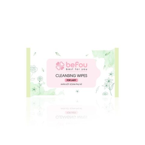  [TÍCH MUA 3 TÚI CHỈ CÒN 78K/3 TÚI] Khăn Ướt Vệ Sinh Cho Nữ Befou Cleansing Wipes For Lady Dạng Gói 