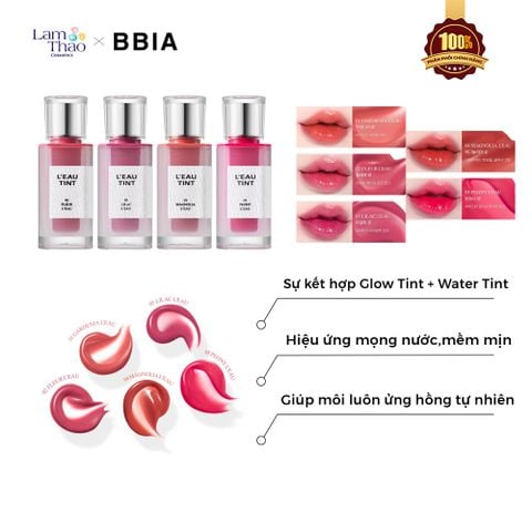  Son Tint Bóng Thuần Chay BBIA Gardenia Leau Tint 