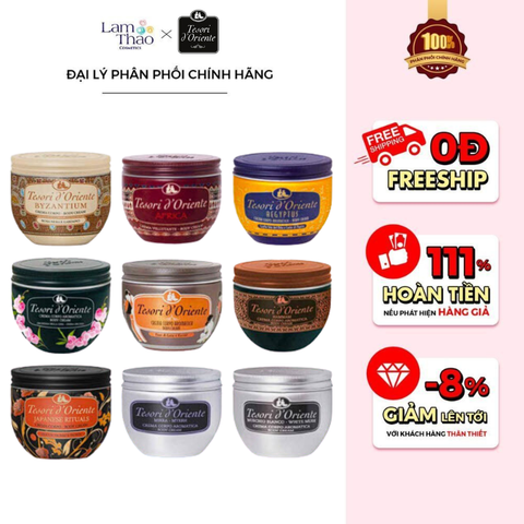  Kem Dưỡng Hương Nước Hoa Tesori D'Oriente Body Cream 