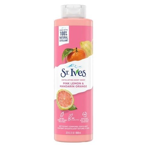 Sữa Tắm Dưỡng Sáng Da St.Ives Pink Lemon & Mandarin Orange Exfoliating Body Wash (Mẫu Mới)