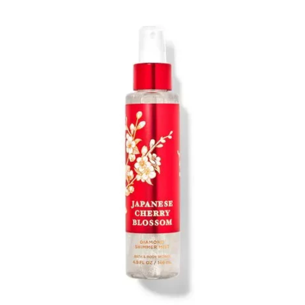 Xịt Thơm Nhũ Kim Tuyến Bath & Body Work Japanese Cherry Blossom Diamond Shimmer Mist